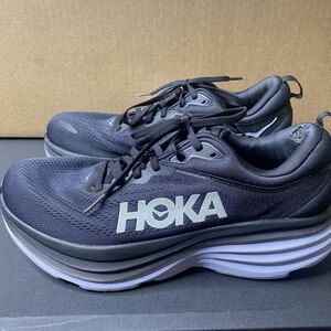 Hoka One One Bondi 8 Shoes Mens Size 9 Extra Wide Black Road Running Sneakers